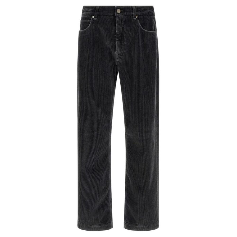 Fendi Gray Cotton Casual Men's Pants